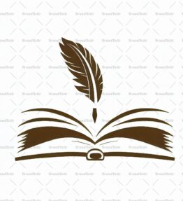 Offenes Buch und Feder